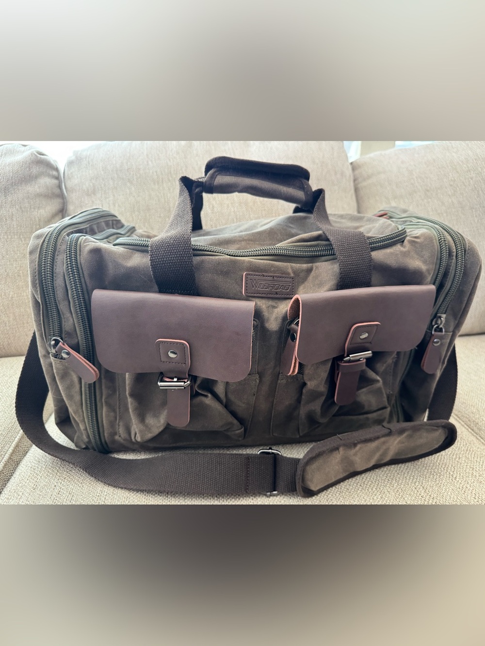 Wildroad Waxed Canvas Duffle Bag